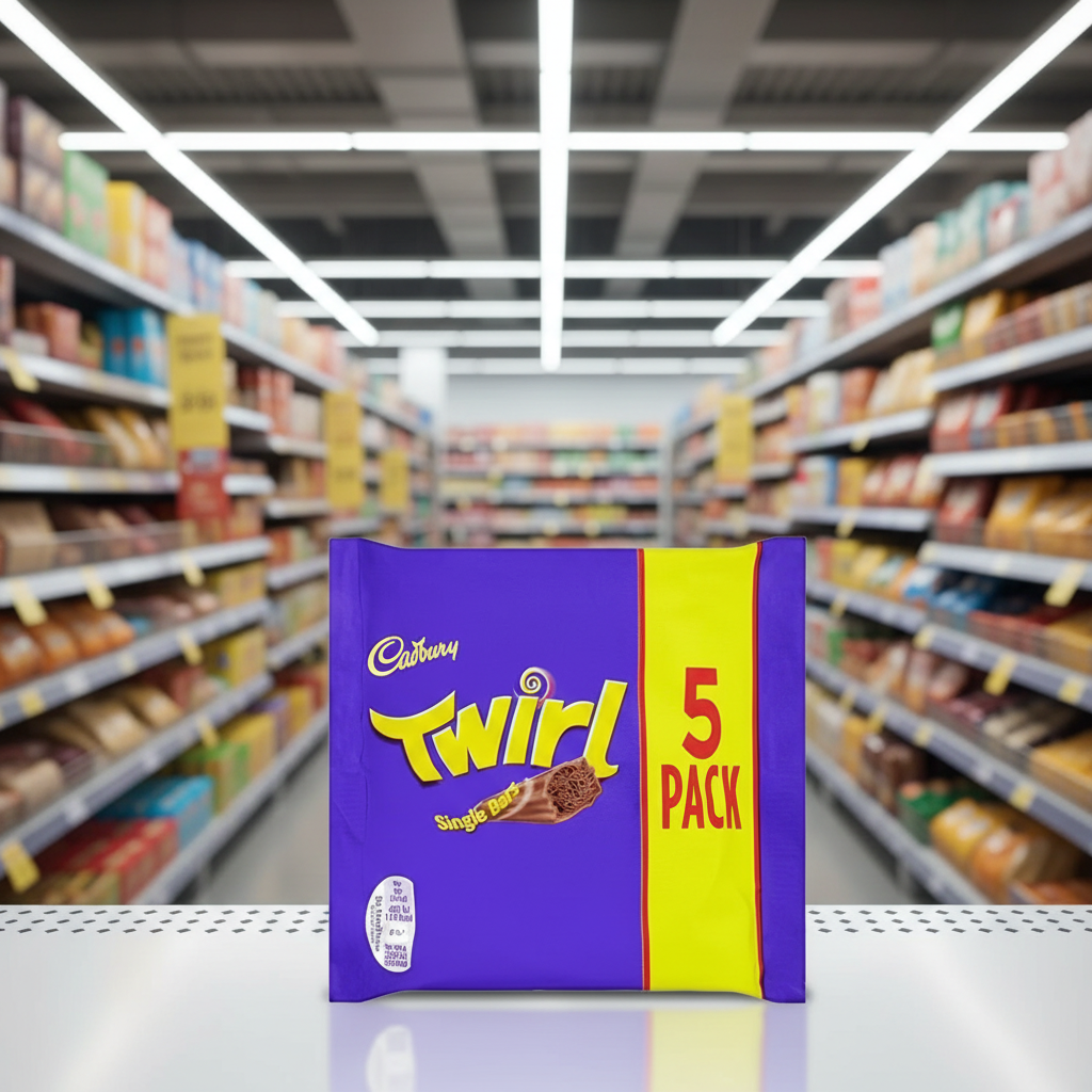 20 x Cadbury Twirl Chocolate Bar 5 Pack 107.5G