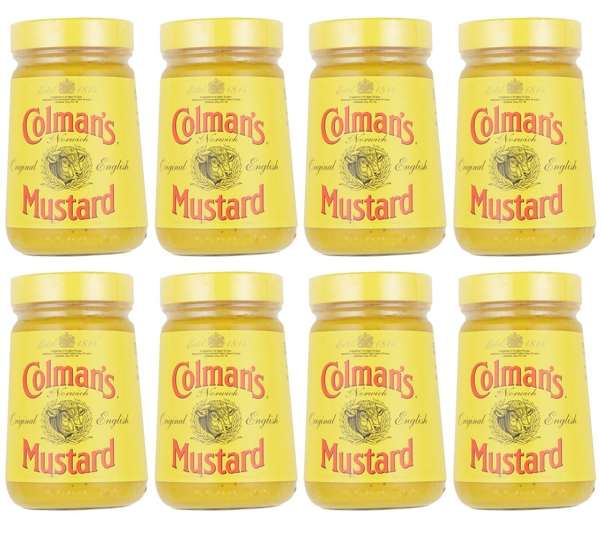8 x Colman's Mustard Original English Mustard 170 G