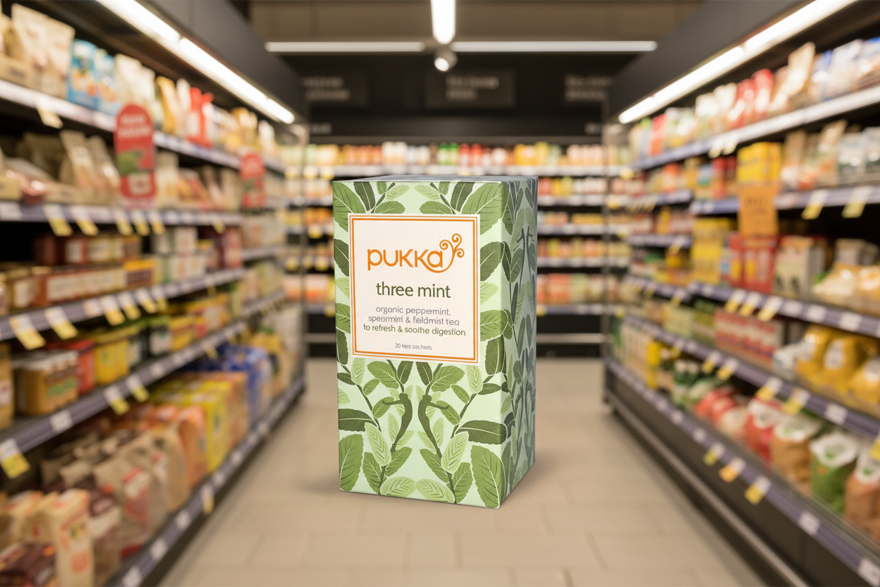 4 x Pukka Organic Three Mint Herbal Tea 20 S