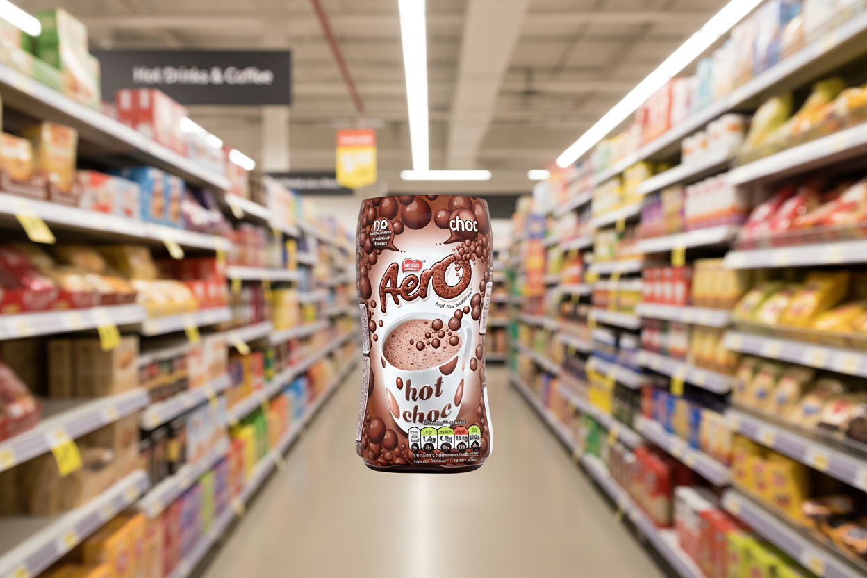 6 x Aero Instant Hot Chocolate Powder 288G Jar