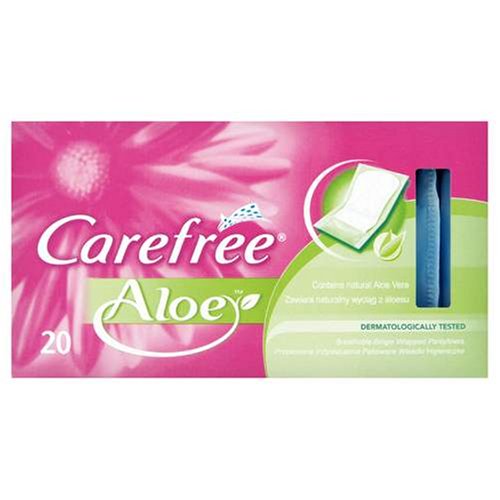 12 x Carefree® Cotton Aloe Pantyliners 20Ct