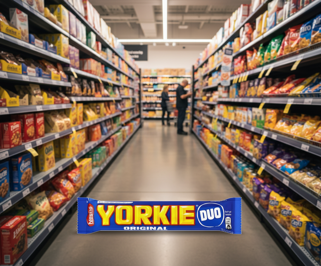 24 x Yorkie Milk Chocolate Duo Bar 72G