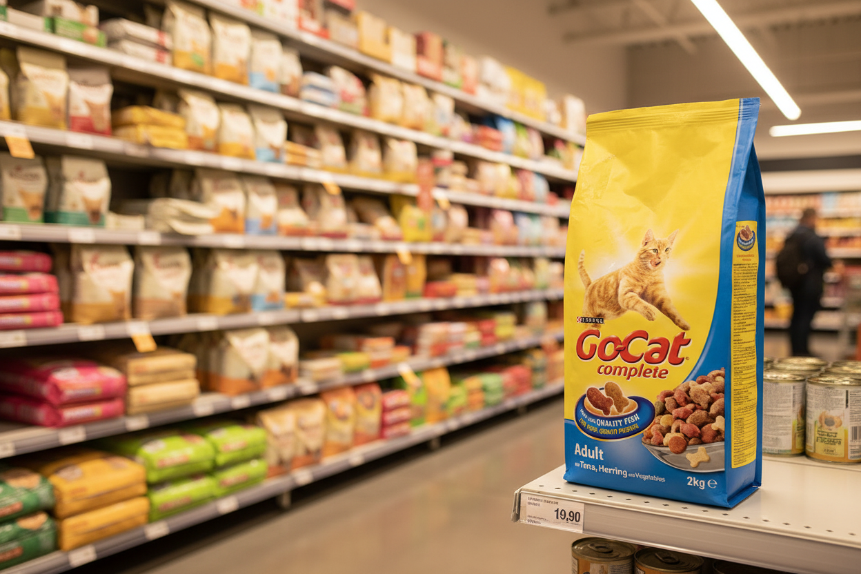 4 x Go-Cat® With Herring And Tuna Mix With Vegetables Dry Cat Food 2Kg