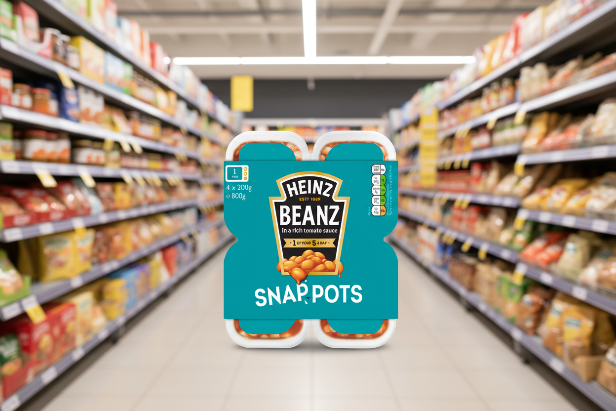 24 x Heinz Snap Pots Baked Beans 200Gm (6 x 4 Pots)
