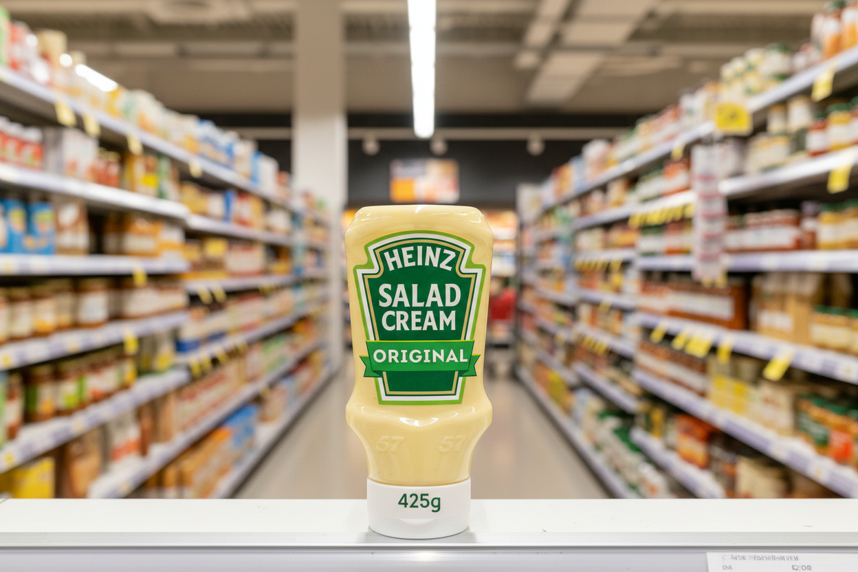 10 x Heinz Salad Cream Top Down 425Gm