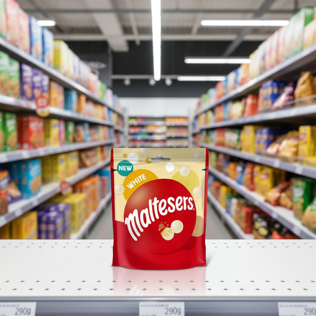 8 x Maltesers White Chocolate Pouch Bag - 74GM