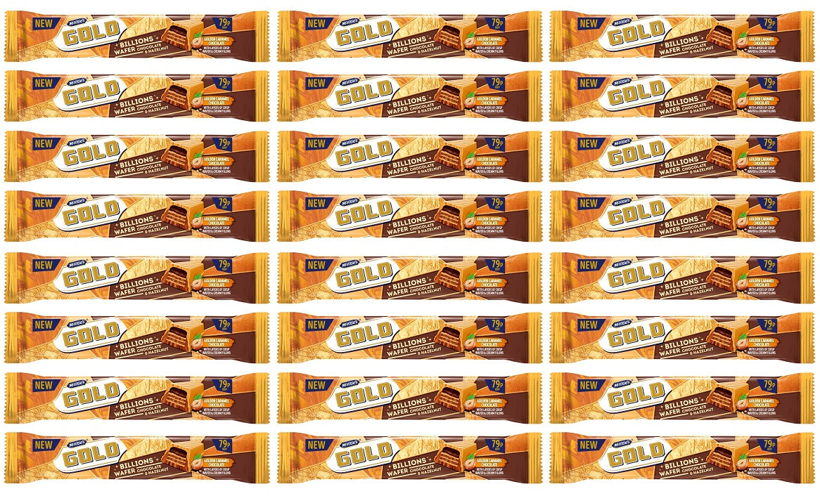 24 x Gold Billion Chocolate & Hazelnut - 39GM