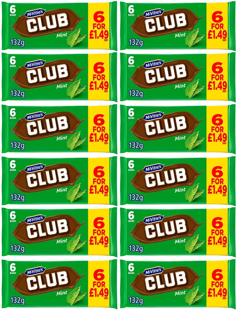 12 x Mcvities Club Orange 7pk - 154GM