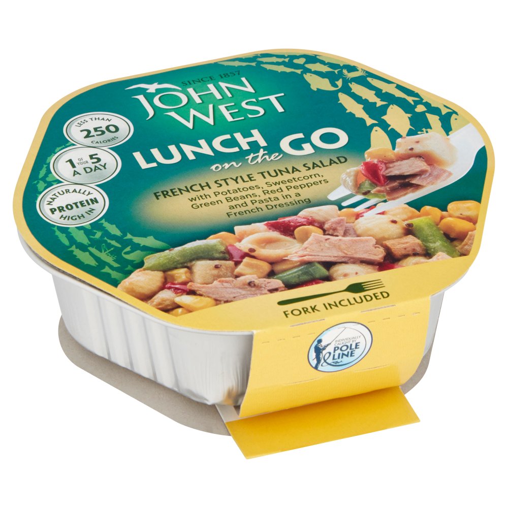 6 x John West Light French Tuna Pasta Salad 220G