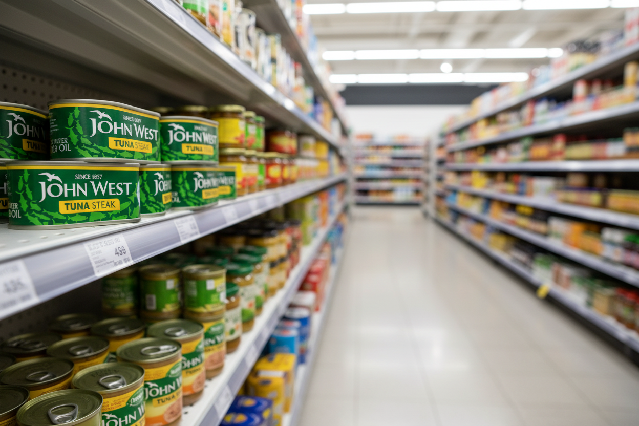 12 x John West Tuna Steak Sunflower Oil 160Gm