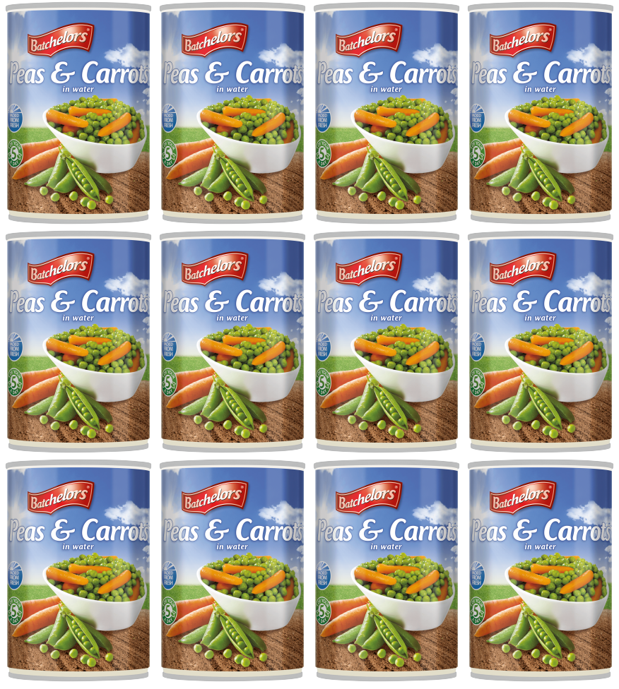 12 x Batchelors Peas & Carrots 400g