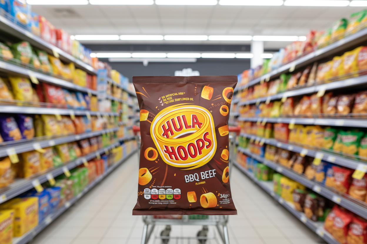 32 x Hula Hoops Bbq Beef 34Gm