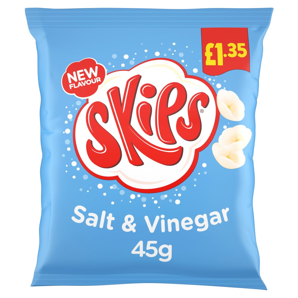 16 X Kp Skips Salt & Vinegar - 45Gm