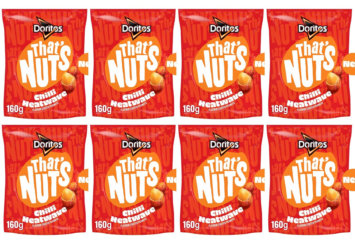 8 x Thats Nuts Doritos Chilli Heatwave - 160GM