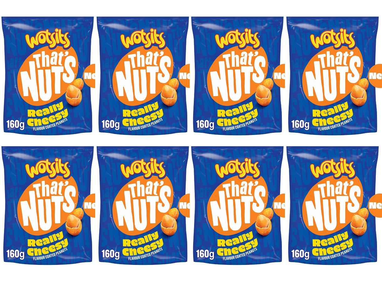 8 x Thats Nuts Wotsits Really Cheesy - 160GM