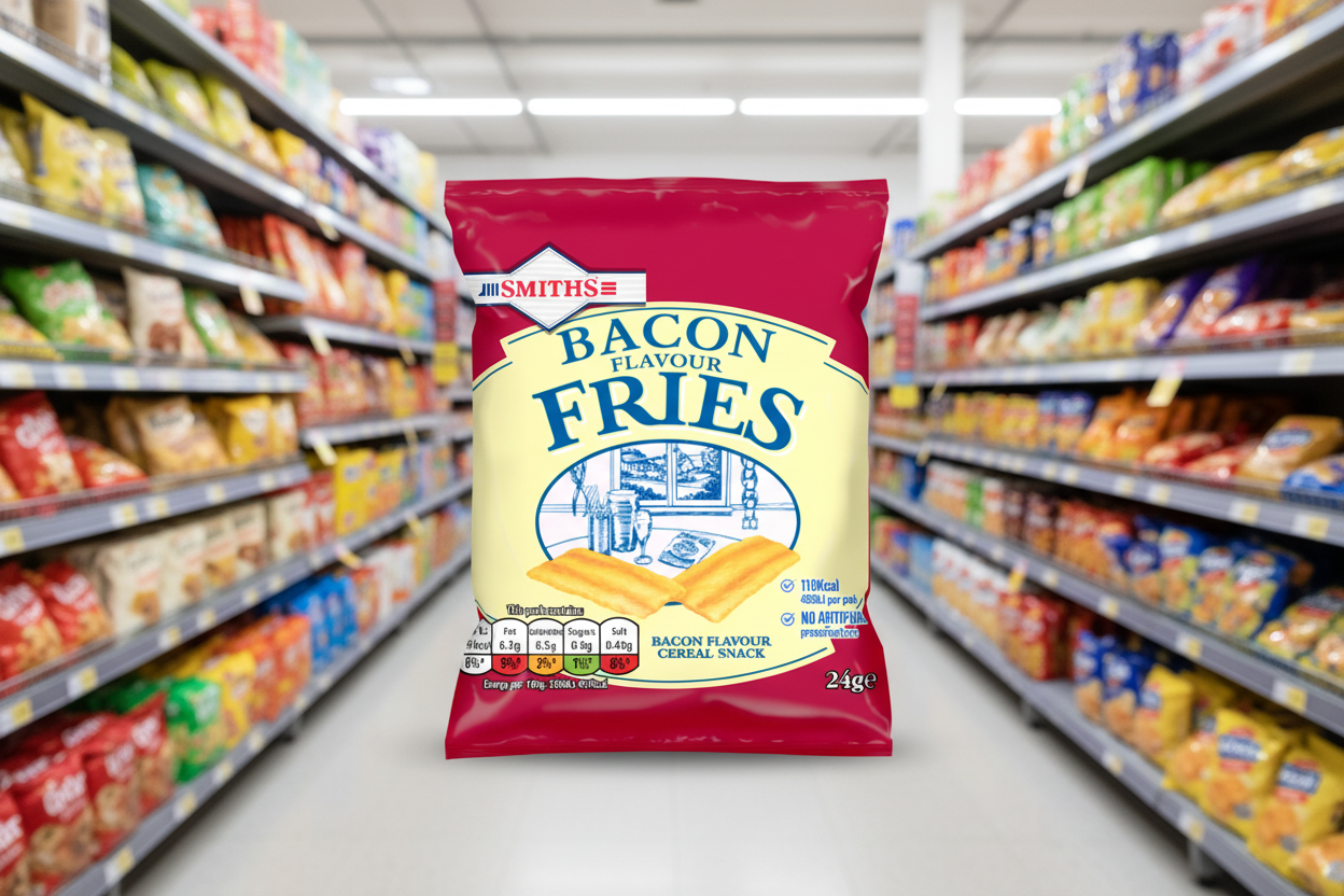 24 x Smiths Fries Bacon Snacks Crisps 24G