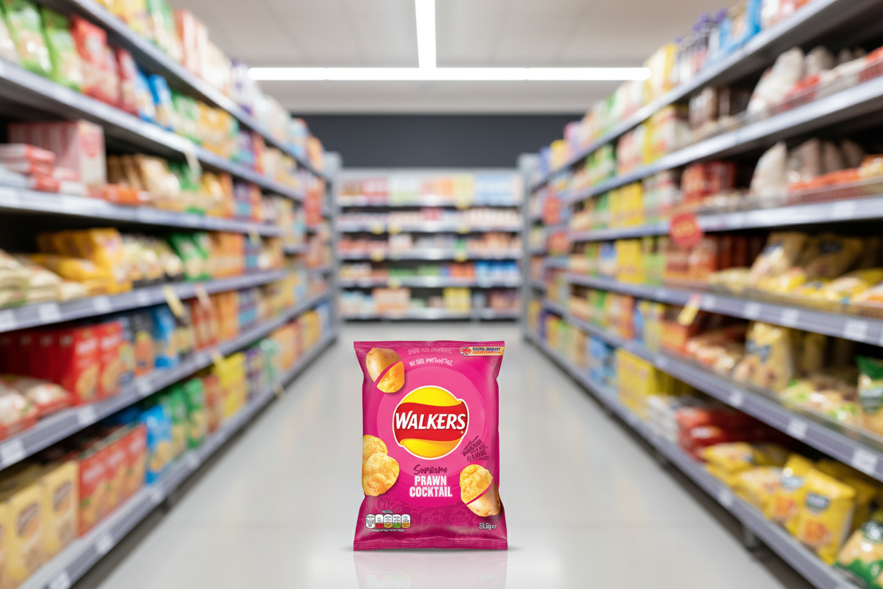 32 x Walkers Prawn Cocktail 32.5Gm