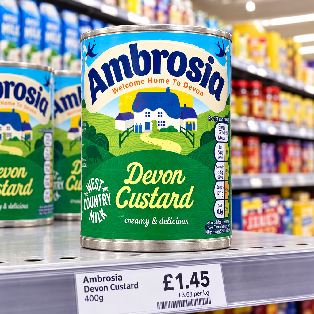 12 x Ambrosia Devon Custard 400G