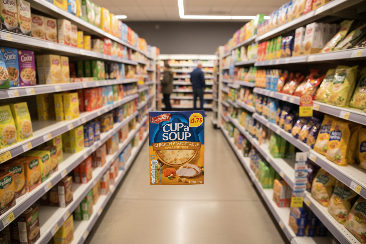 9 x Batchelors Cup A Soup Chicken & Veg With Croutons - 110G