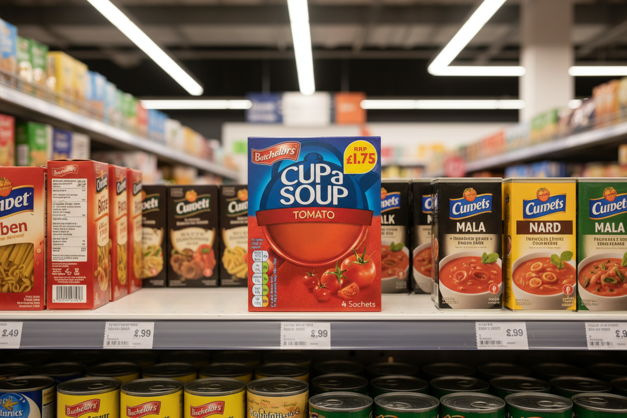 9 x Batchelors Cup A Soup Tomato Fl 1.75 93G