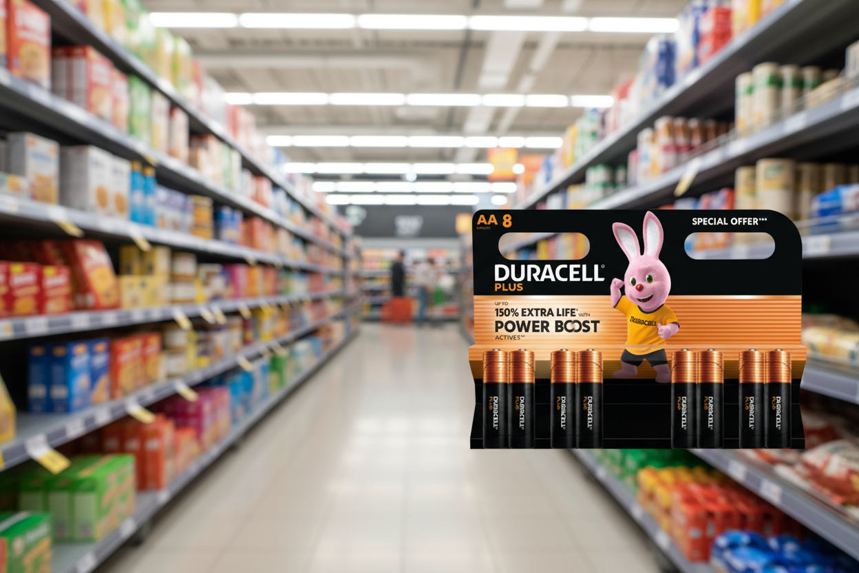 12 x Duracell Batteries Power Boost Aa - 8 PACK