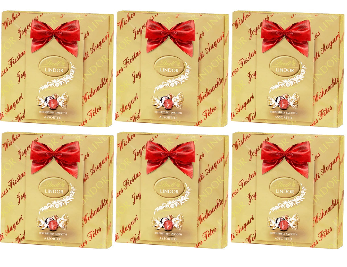 6 x Lindor Assorted Gift Wrapped - 287GM