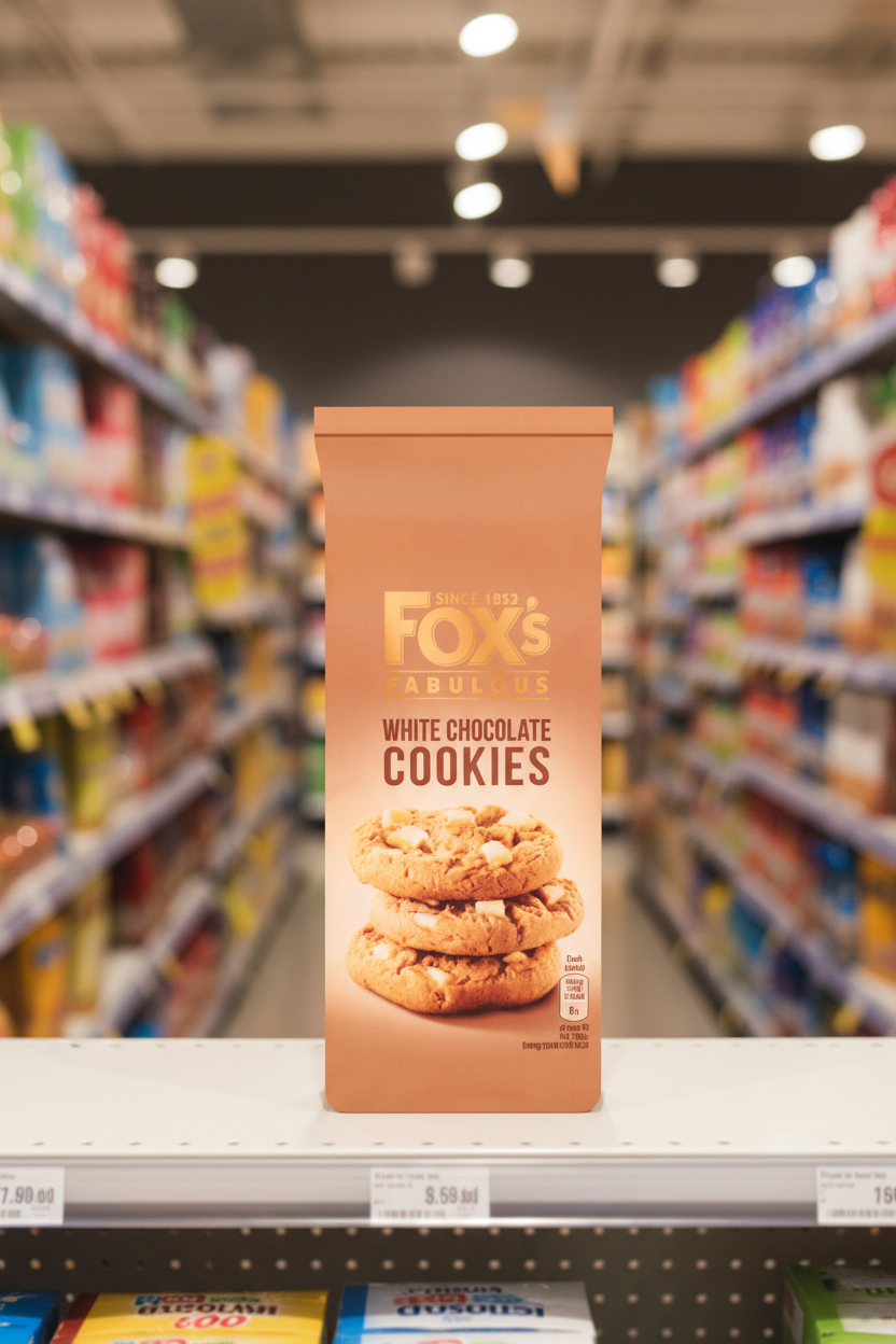 8 x Foxs White Chunkie Cookie 180G