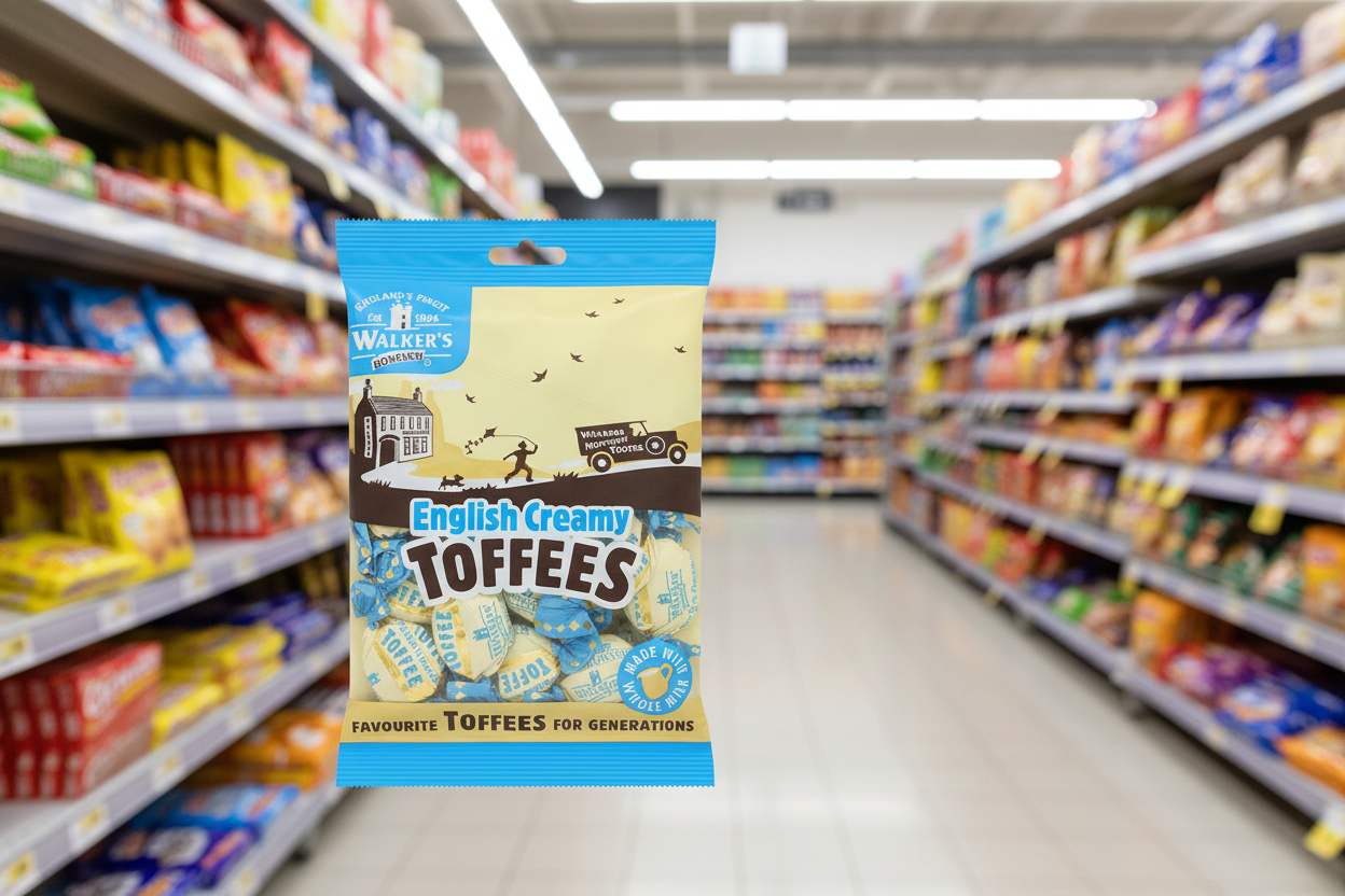 12 x Walkers English Creamy Toffees 150Gm