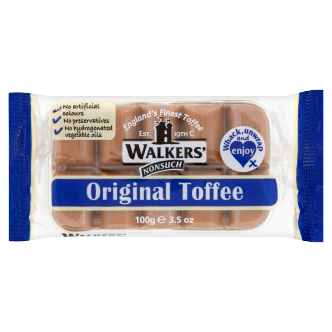 Tray Walkers Plain Toffee 100Gm