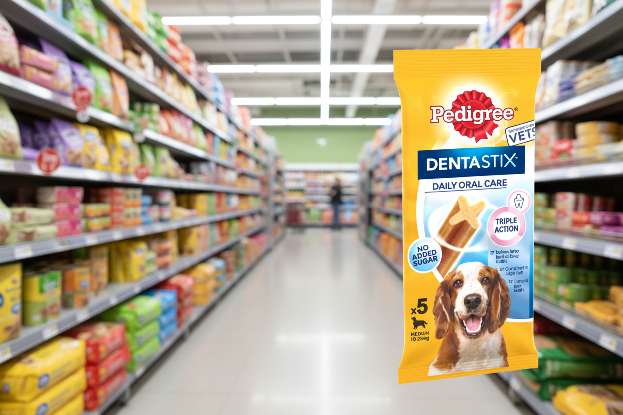 14 x Pedigree Dentastix Daily Dental Chews Med Dog 5Sti 128Gm