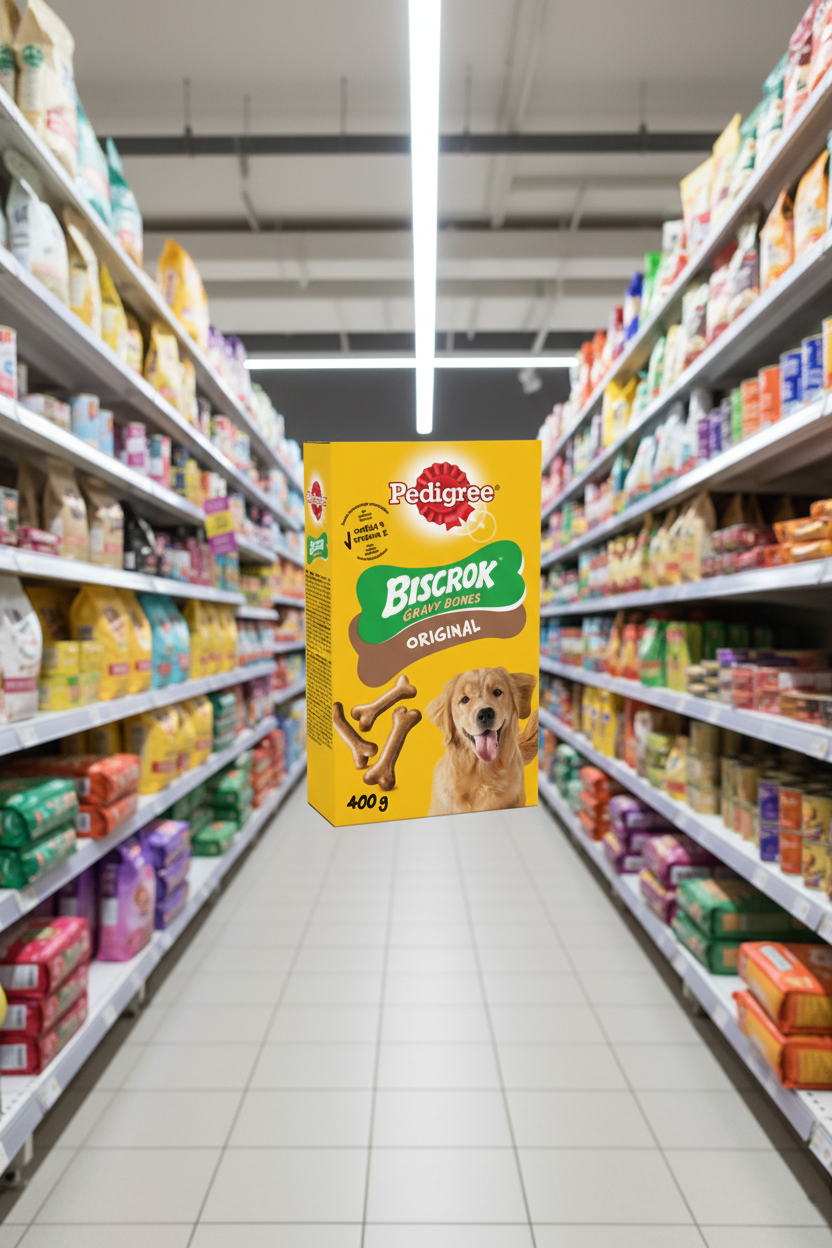 12 x Pedigree Biscrok Gravy Bones Dog Biscuit Treats 400G