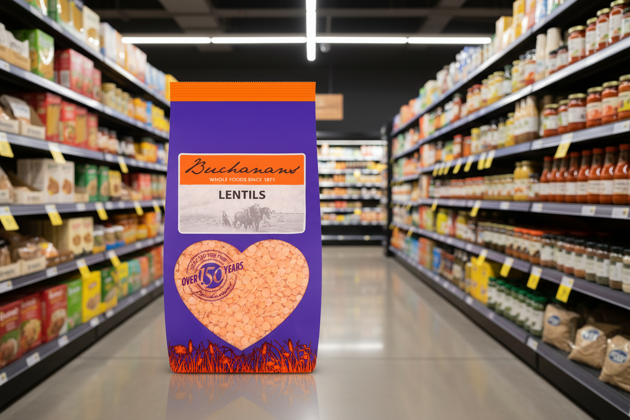 12 x Buchanan Split Red Lentils 500G