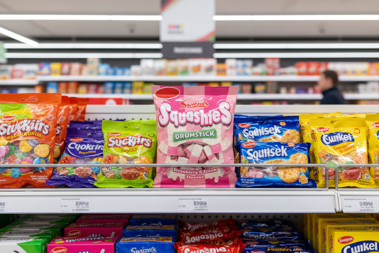 12 x Squashies Strawberry & Cream - 120GM