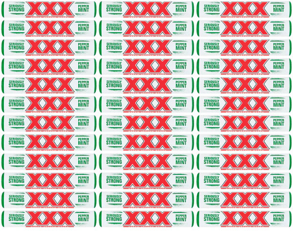 36 x Xxx Extra Strong Peppermints 40.5G