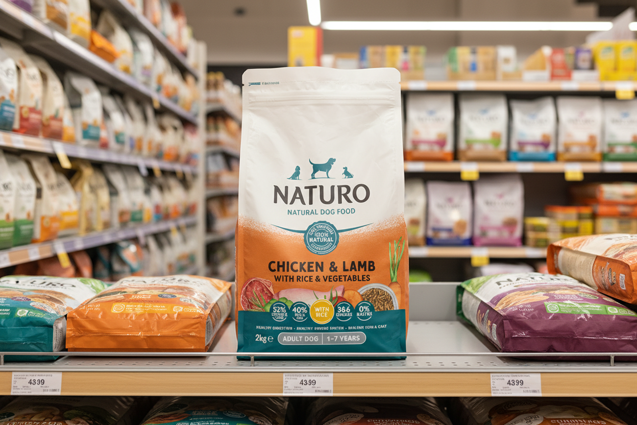 4 x Naturo Dry Adult Dog Chicken & Lamb - 2KG