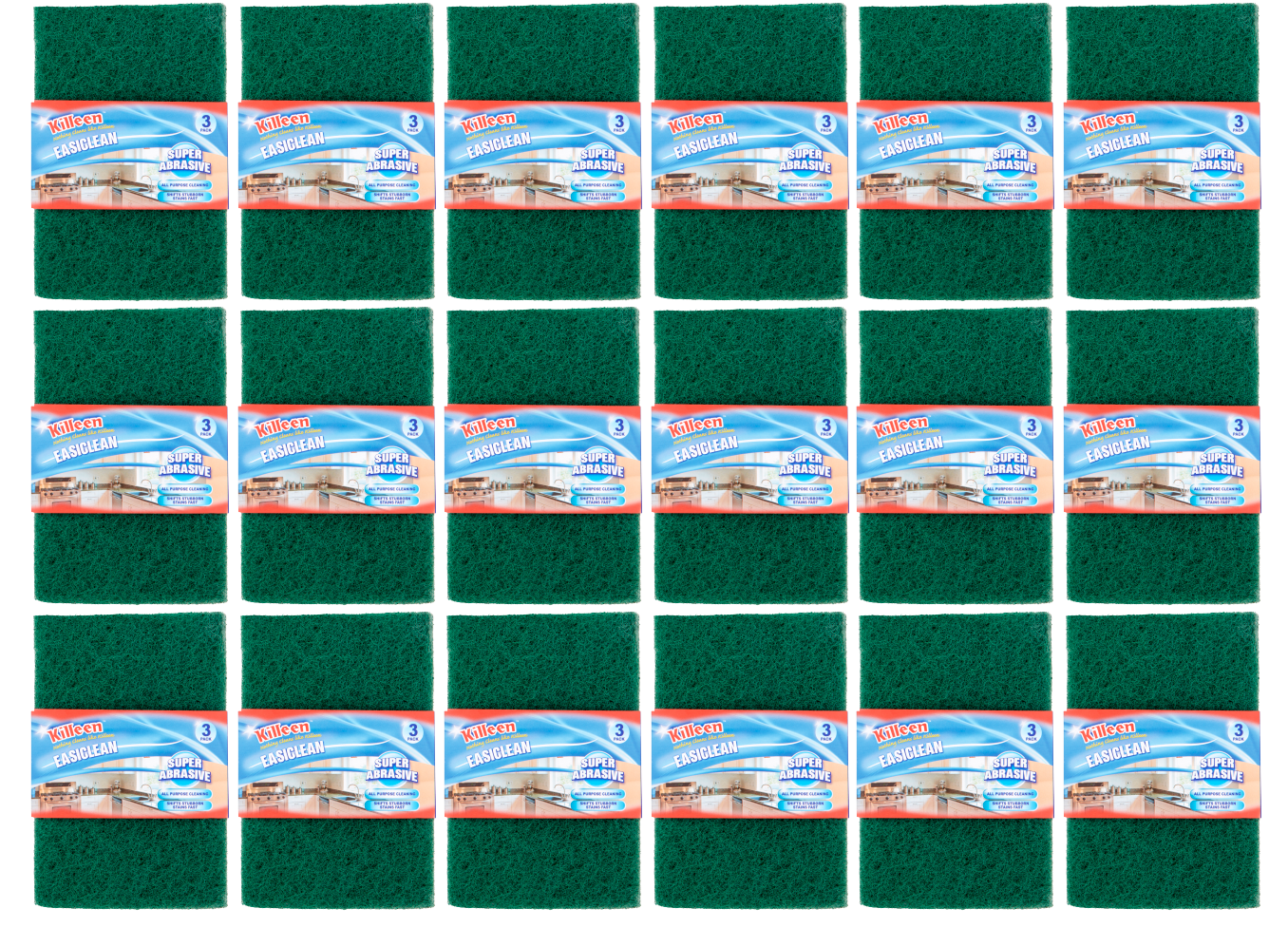 24 x Killeen Easiclean Cloth 3 Pack