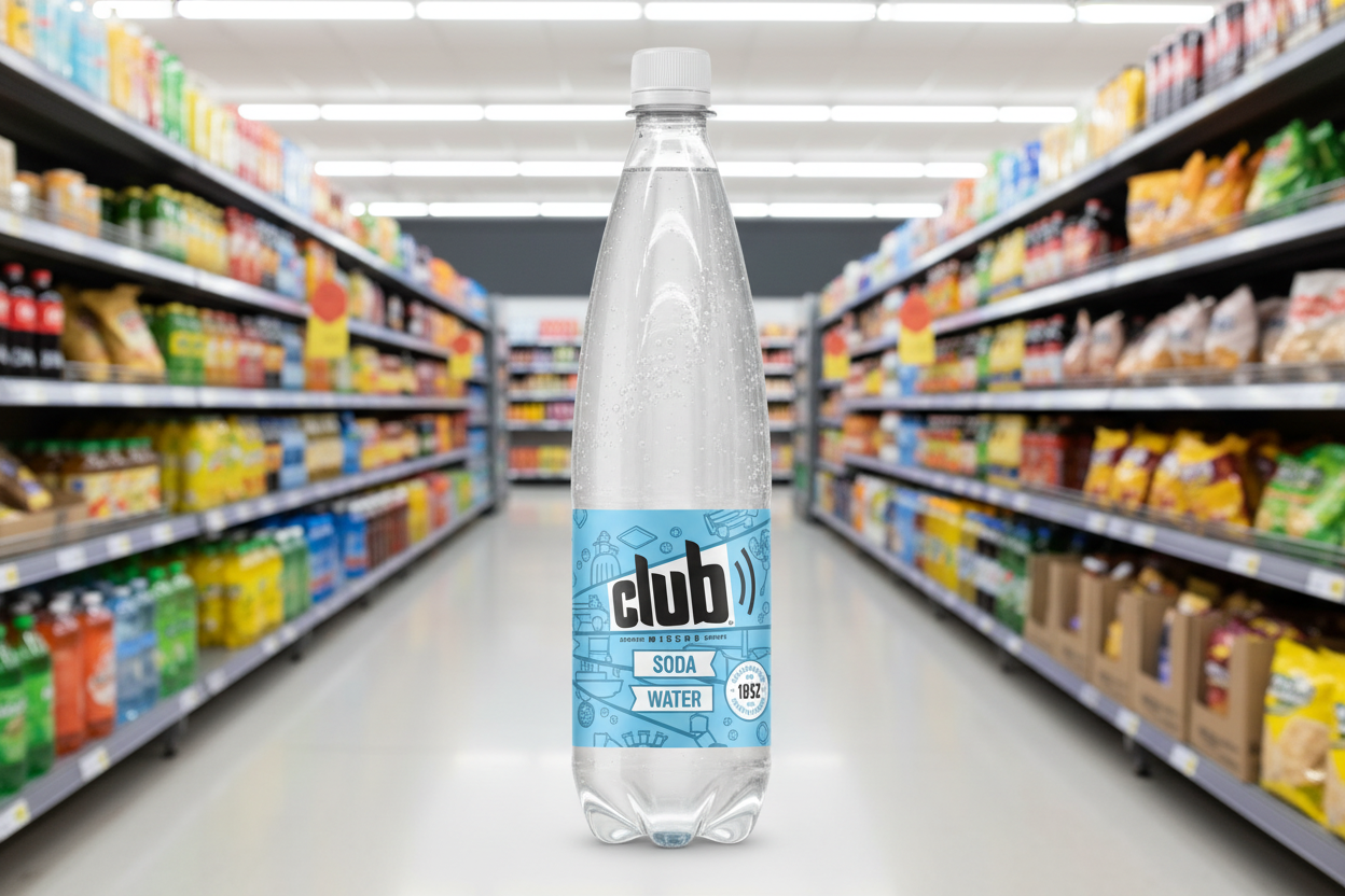 12 x Club Mixers Soda Water 850Ml