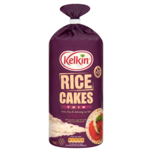 12 x Kelkin Unsalted Rice Cakes 2 X 100G (200G)