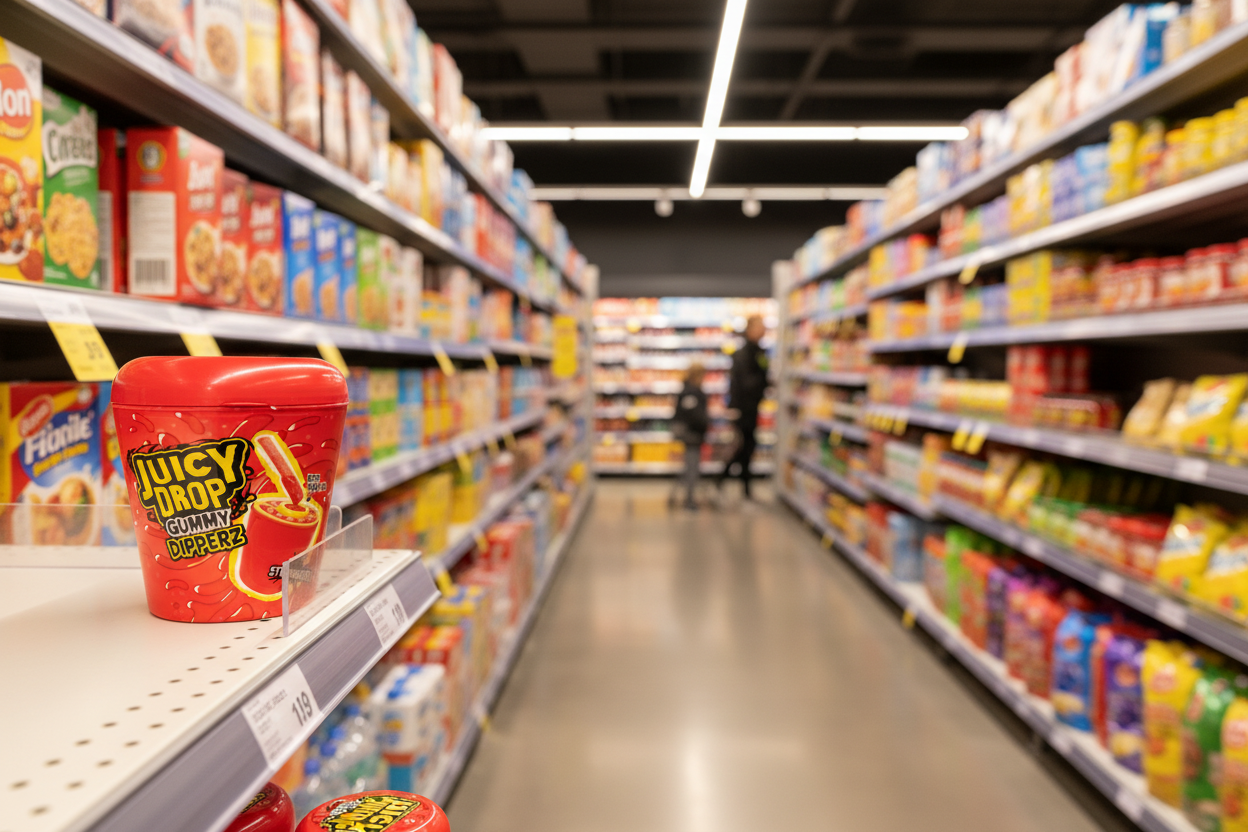 8 x Bazooka Juicy Drop Gummy Dipperz - 96GM