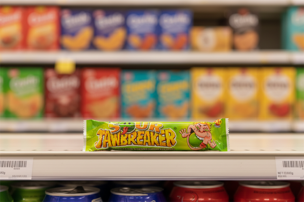 30 x Zed Jaw Breaker Sour Apple (4 Packs) 41.3Gm