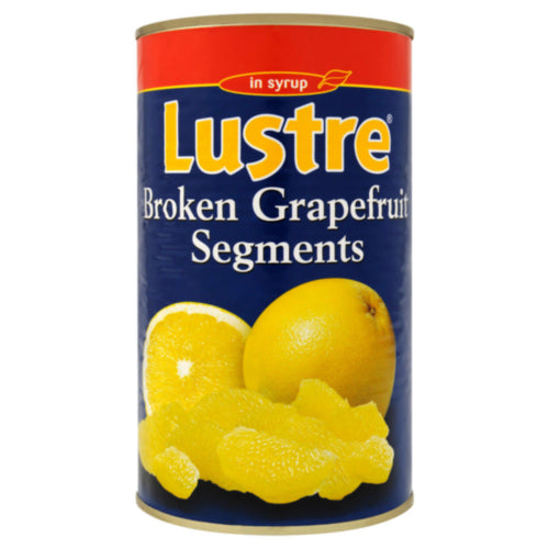 12 x Lustre Broken Grapefruit Segments In Syrup 1.25Kg