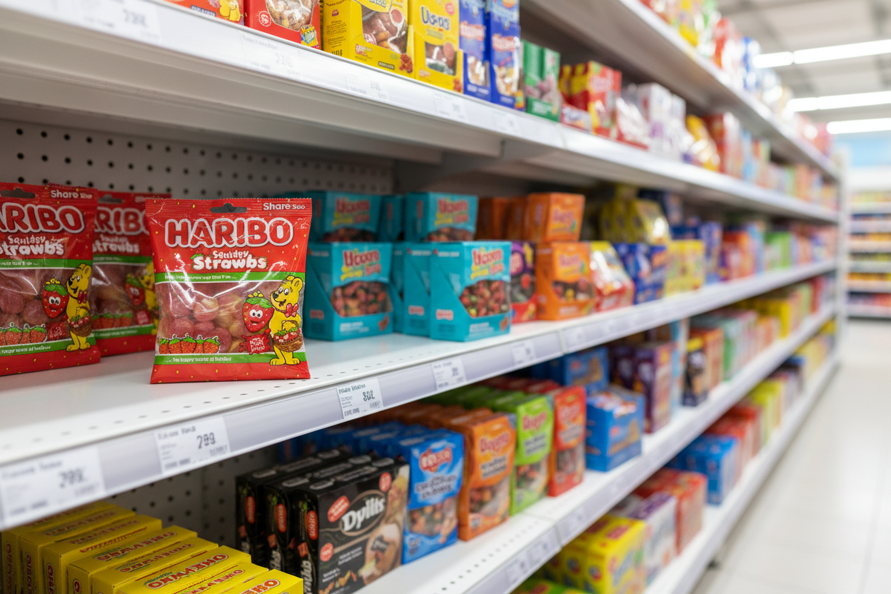 6 x Haribo Squidgy Strawbs 160G