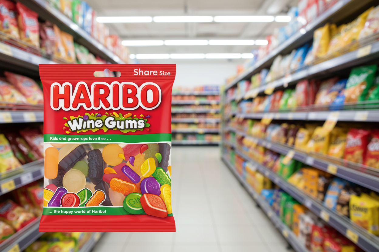 12 x Haribo Wine Gums 160Gm