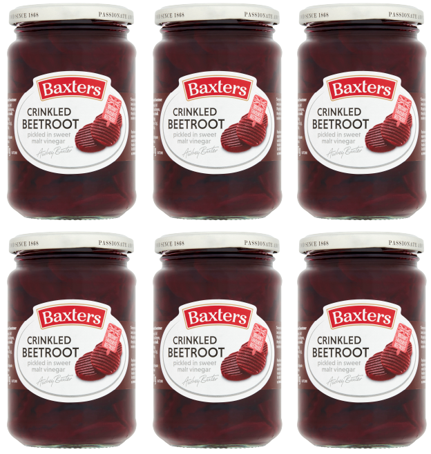 6 x Baxters Beetroot Crinkled Cut 340G