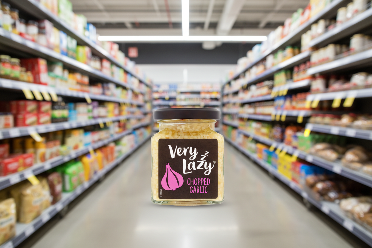 6 x Very Lazy Garlic Chopped 200G