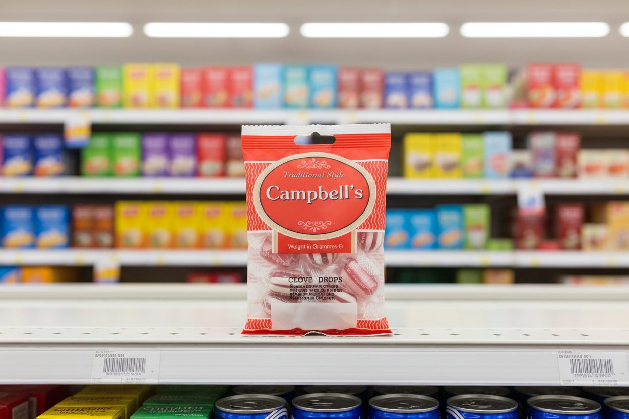 12 x Campbells Clove Drops Bag 100Gm