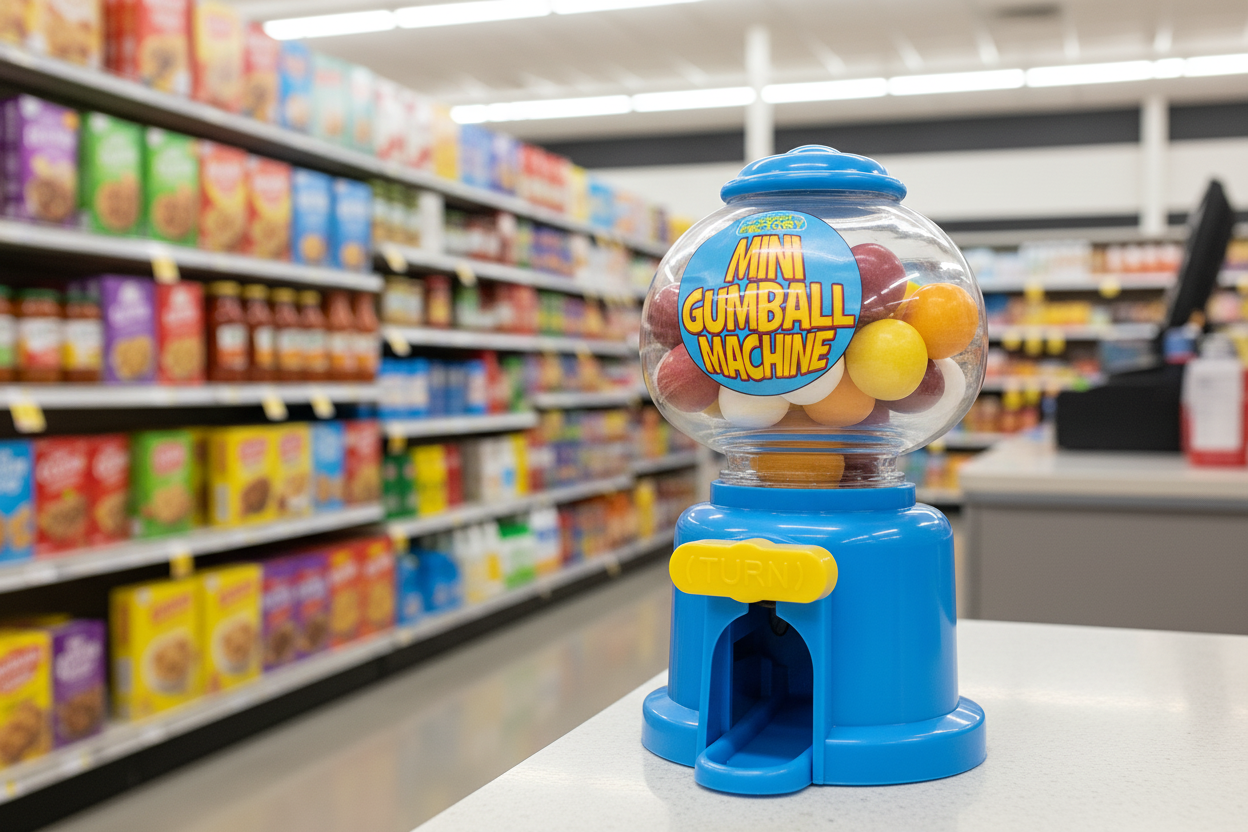 12 x Candy Factory Mini Gumball Machine 35G