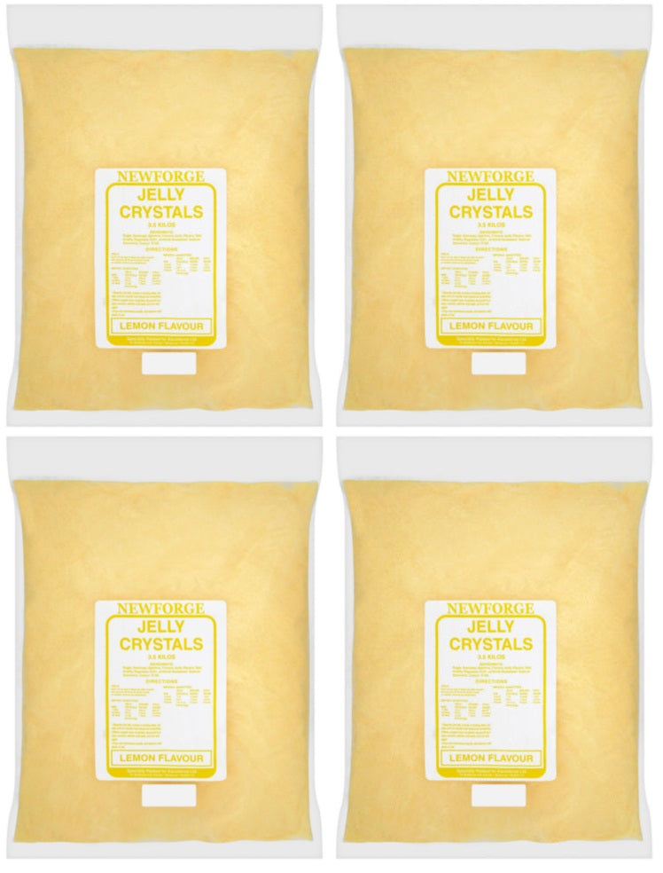 4 x Newforge Jelly Crystals Orange Flavour 3.5Kg