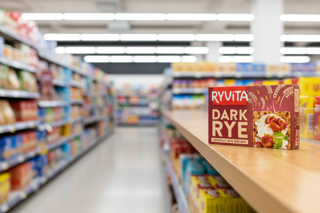 16 x Ryvita Dark Rye Crispbread 250G
