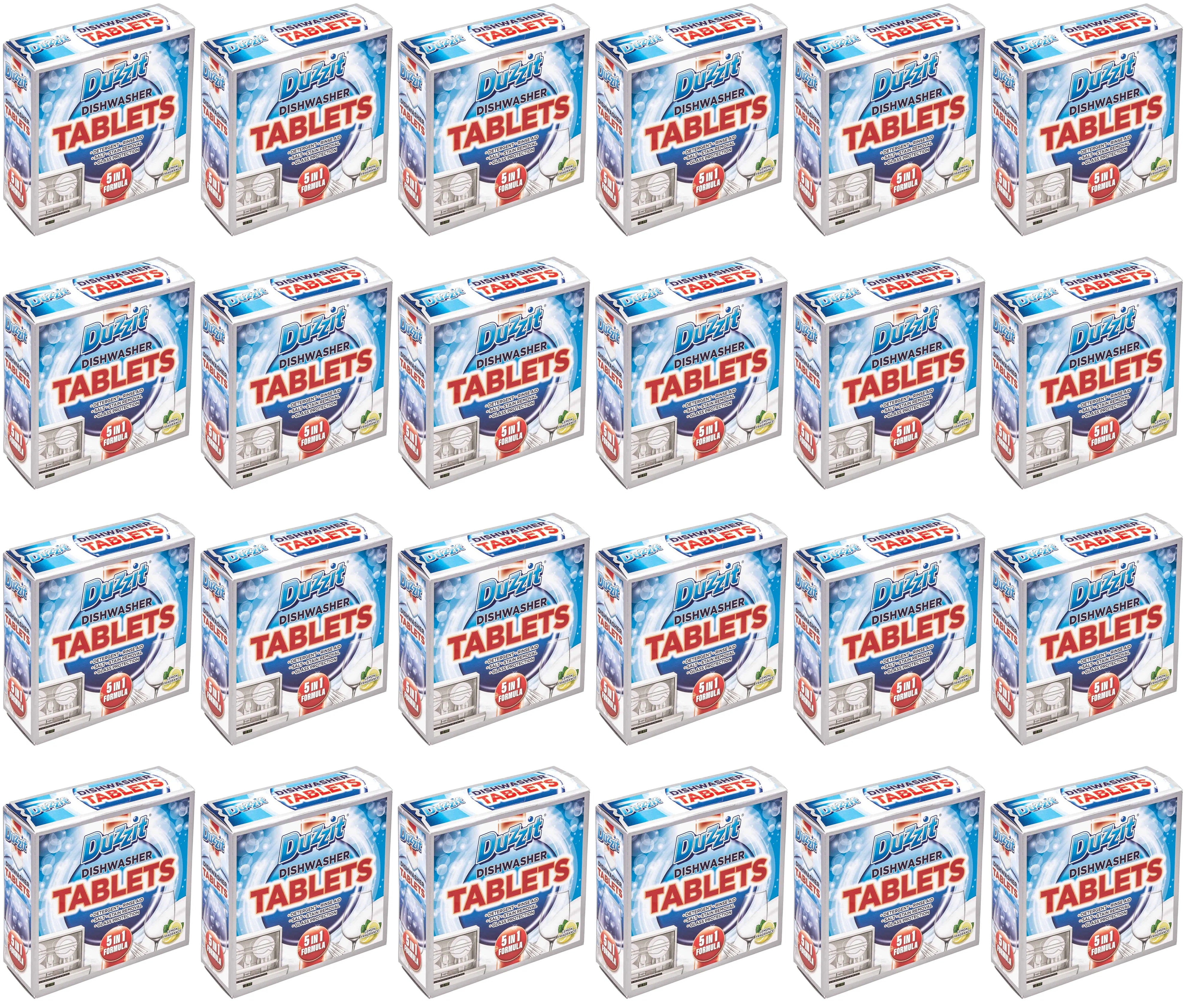 16 x Duzzit 5 In 1 Dishwasher Tablets - 12 PACK